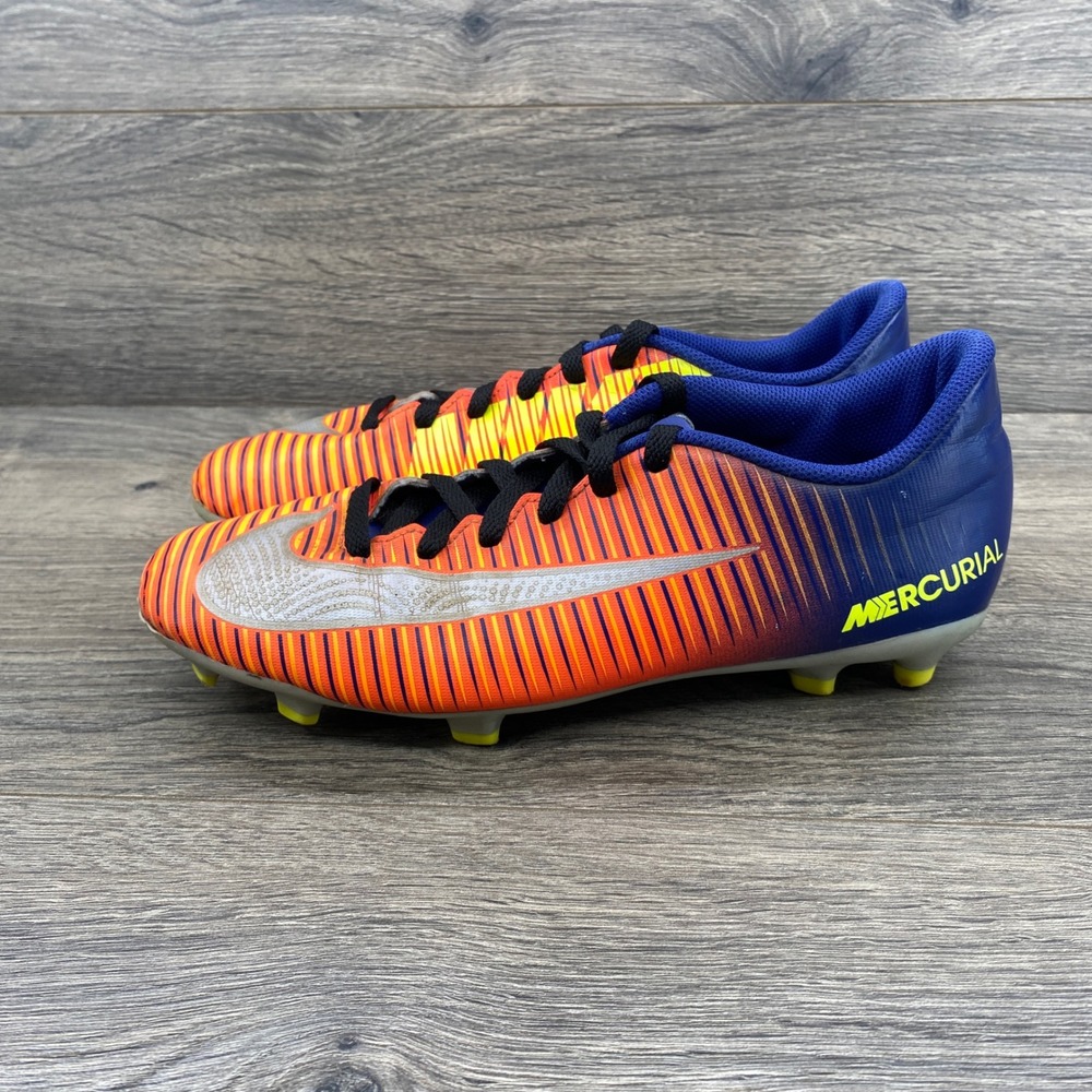 Nike Mercurial Victory VI FG Soccer Cleats Mens 8 Orange Blue 831964-408